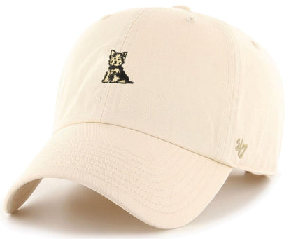 47 Yorkshire Terrier Adjustable Clean Up Hat - Cream