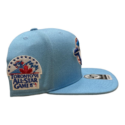 47 Toronto Blue Jays 1991 All Star Game Cooperstown Light Blue Sure Shot Cap Captain Snapback Hat