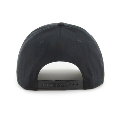 47 Edmonton Oilers Sure Shot Hitch Side Patch Snapback - Black and White