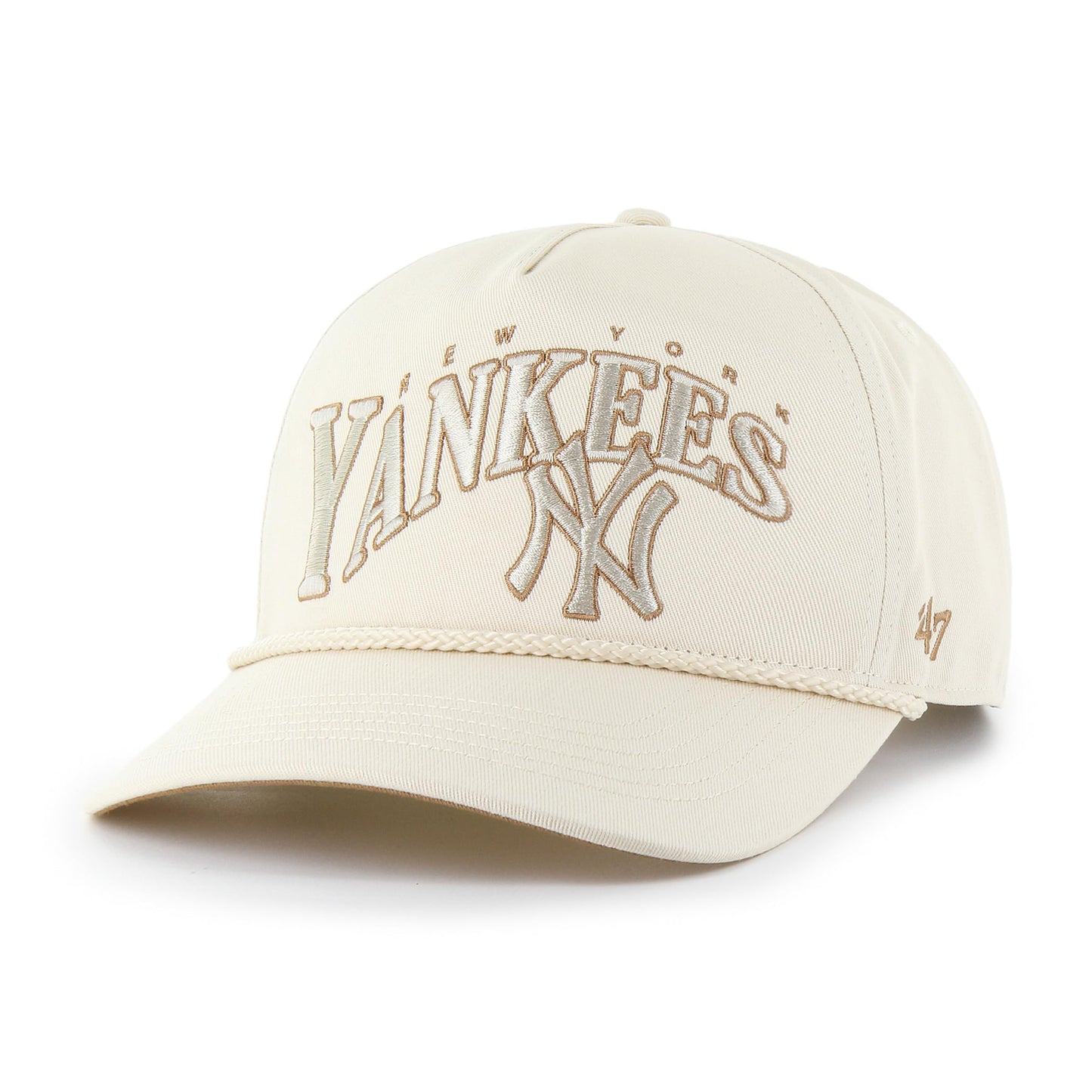 47 Hitch MLB New York Yankees Wave Rope Snapback Hat - White