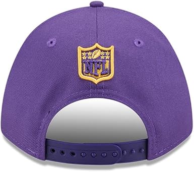 New Era 9FORTY 2025 NFL Team Collection M-Crown Adjustable Snapback Hat (CA/US, Alpha, One Size, Minnesota Vikings, Purple)