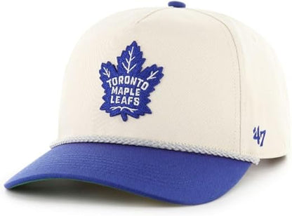 47 NHL Toronto Natural Rope TT Hitch Adjustable Snapback Hat - Beige/Blue