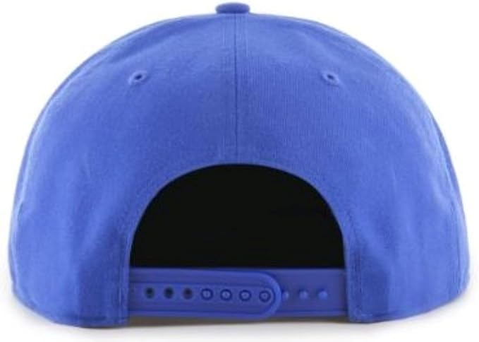 '47 Hitch NHL Oilers Adjustable Snapback Hat Royal Orange