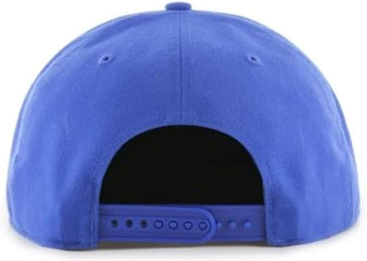 '47 Hitch NHL Oilers Adjustable Snapback Hat Royal Orange