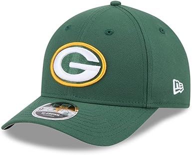 New Era 9FORTY 2025 NFL Team Collection M-Crown Adjustable Snapback Hat (CA/US, Alpha, One Size, Green Bay Packers, Green)