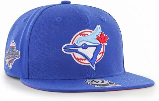 '47 Toronto Blue Jays 1992 World Series Sure Shot Captain Snapback Hat