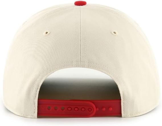 47 NHL Calgary Natural Rope TT Hitch Adjustable Snapback Hat - Beige/Red