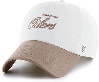 47 NHL Edmonton Foundational TT Clean Up Adjustable Snapback Hat - White/Tan
