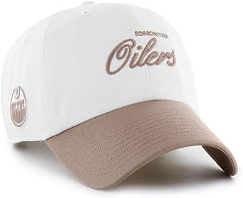 47 NHL Edmonton Foundational TT Clean Up Adjustable Snapback Hat - White/Tan