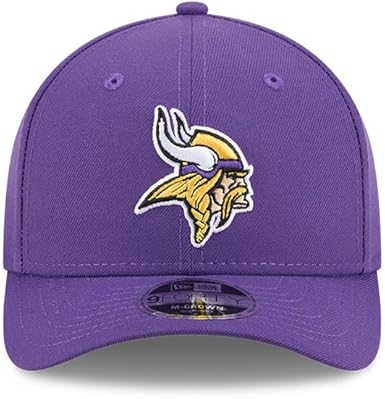New Era 9FORTY 2025 NFL Team Collection M-Crown Adjustable Snapback Hat (CA/US, Alpha, One Size, Minnesota Vikings, Purple)