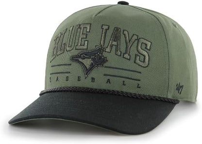 47 MLB Toronto Roscoe Rope Option TT Hitch Snapback Hat - Green/Black