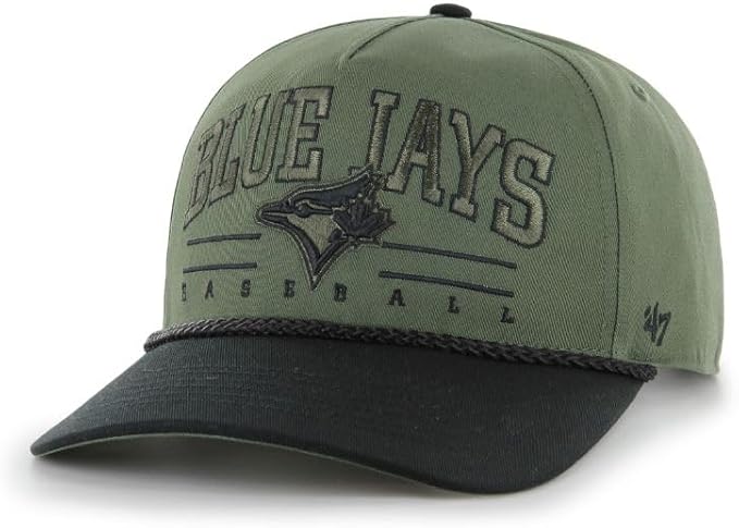 47 MLB Toronto Roscoe Rope Option TT Hitch Snapback Hat - Green/Black
