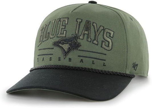 47 MLB Toronto Roscoe Rope Option TT Hitch Snapback Hat - Green/Black