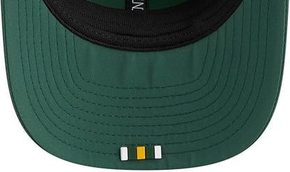 New Era 9SEVENTY NFL 2025 Sideline Trucker Adjustable Snapback Hat (CA/US, Alpha, One Size, Green, Green Bay Packers)