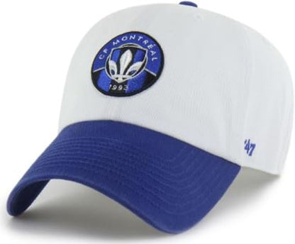47 MLS Montreal Two Tone Clean Up Adjustable Hat - White/Blue