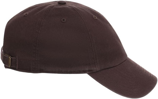 47 Blank Classic Clean Up Cap, Adjustable Plain Baseball Hat for Men and Women Brown