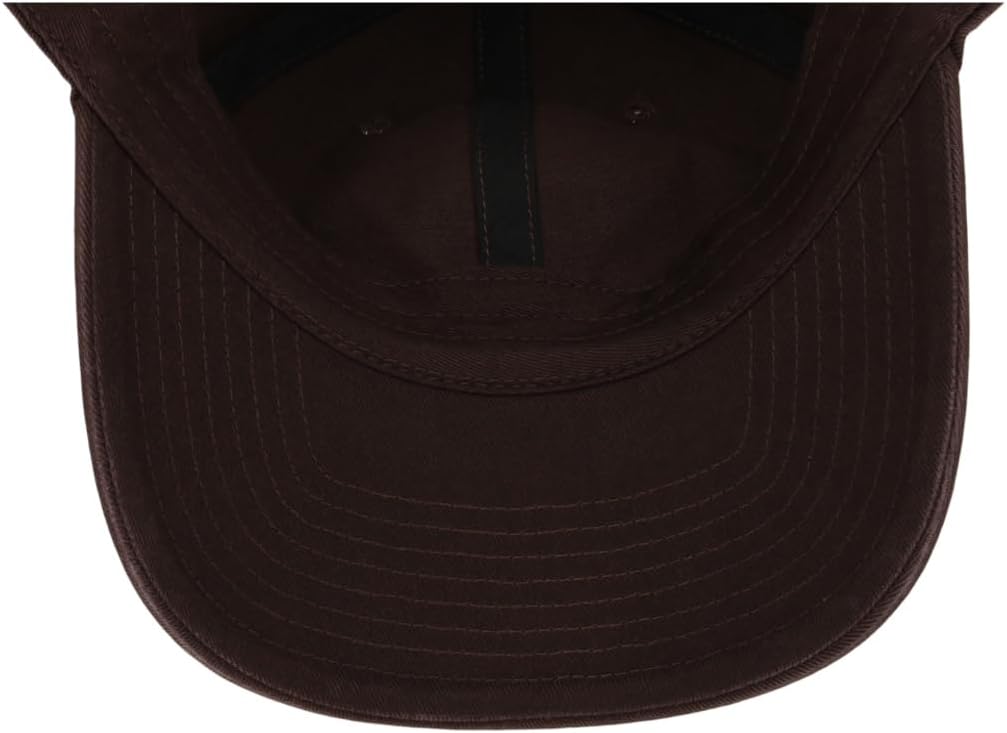 47 Blank Classic Clean Up Cap, Adjustable Plain Baseball Hat for Men and Women Brown