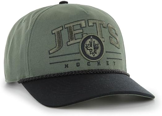 47 NHL Winnipeg Roscoe Rope Option TT Hitch Snapback Hat - Green/Black