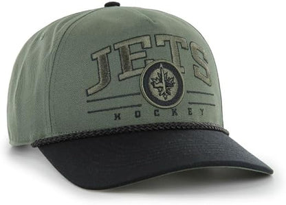 47 NHL Winnipeg Roscoe Rope Option TT Hitch Snapback Hat - Green/Black