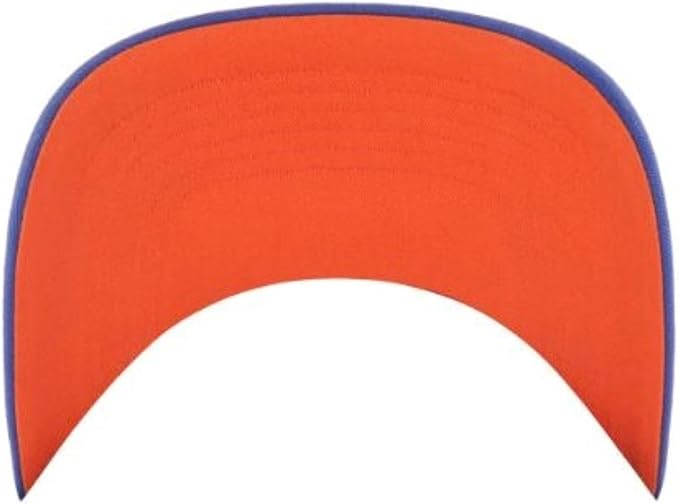 '47 Hitch NHL Oilers Adjustable Snapback Hat Royal Orange