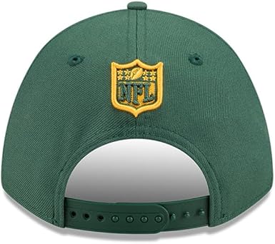 New Era 9FORTY 2025 NFL Team Collection M-Crown Adjustable Snapback Hat (CA/US, Alpha, One Size, Green Bay Packers, Green)