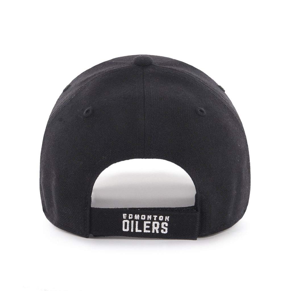 47 Men's Edmonton Oilers Black/White MVP Adjustable Hat - One Size