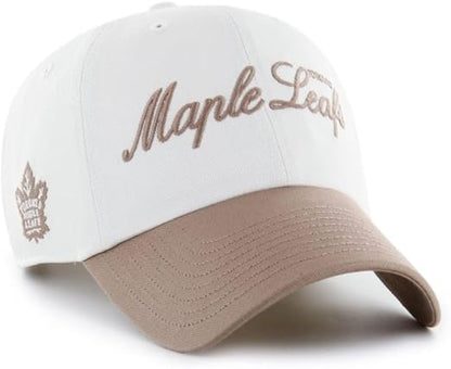 47 NHL Toronto Foundational TT Clean Up Adjustable Snapback Hat - White/Tan