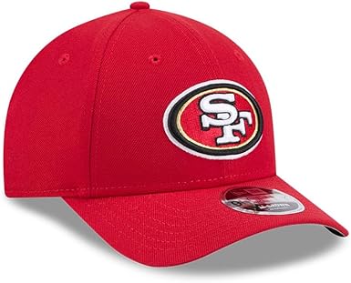 New Era 9FORTY 2025 NFL Team Collection M-Crown Adjustable Snapback Hat (CA/US, Alpha, One Size, San Francisco 49ers, Scarlet)