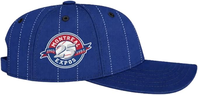 47 MLB Hitch Rawlings Pinstripe Adjustable Hat (CA/US, Alpha, One Size, Montreal, Royal Blue)