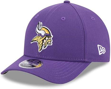 New Era 9FORTY 2025 NFL Team Collection M-Crown Adjustable Snapback Hat (CA/US, Alpha, One Size, Minnesota Vikings, Purple)
