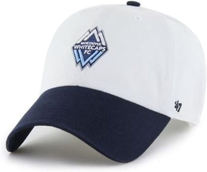 47 MLS Vancouver Two Tone Clean Up Adjustable Hat - White/Navy