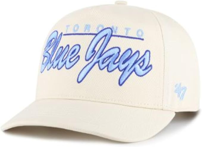 47 MLB Toronto Brushmark Adjustable Hitch Snapback Hat - White/Blue