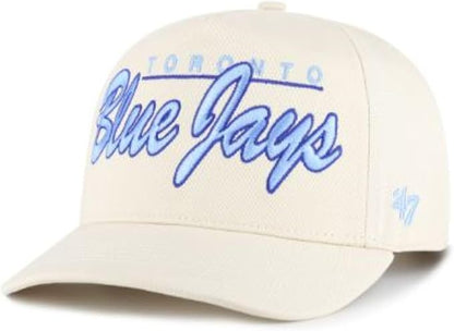 47 MLB Toronto Brushmark Adjustable Hitch Snapback Hat - White/Blue