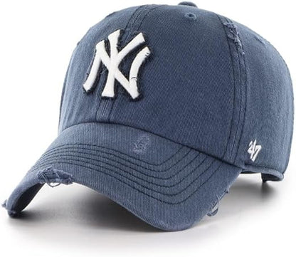 47 MLB New York Weathered Clean Up Adjustable Hat - Navy