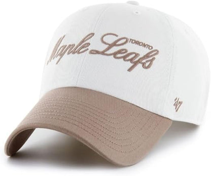 47 NHL Toronto Foundational TT Clean Up Adjustable Snapback Hat - White/Tan
