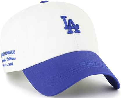 47 MLB Los Angeles Contemporary TT Clean Up Adjustable Hat - White/Blue