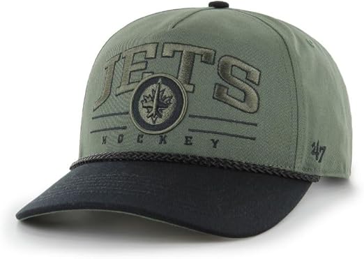 47 NHL Winnipeg Roscoe Rope Option TT Hitch Snapback Hat - Green/Black
