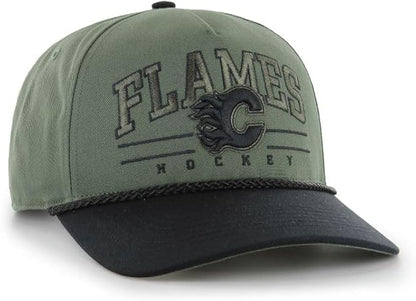 47 NHL Calgary Roscoe Rope Option TT Hitch Snapback Hat - Green/Black