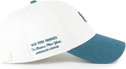 47 MLB New York Contemporary TT Clean Up Adjustable Hat - White/Teal