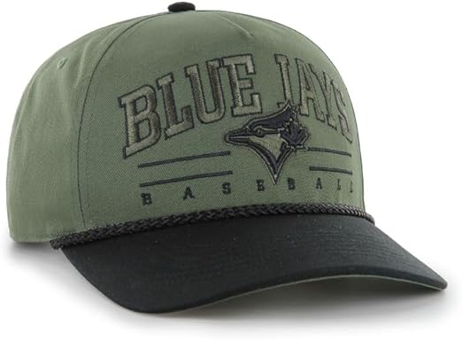 47 MLB Toronto Roscoe Rope Option TT Hitch Snapback Hat - Green/Black
