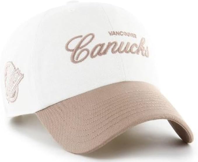 47 NHL Vancouver Foundational TT Clean Up Adjustable Snapback Hat - White/Tan