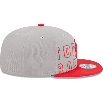 New Era NBA Toronto Raptors 2023 Draft 9FIFTY Snapback Hat - Gray/Red