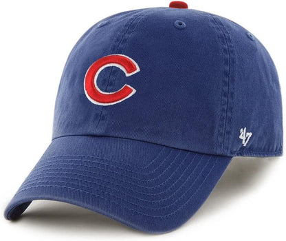47 MLB Unisex-Adult Clean Up Adjustable Hat Cap One Size Fits All (Chicago Cubs), Chicago Cubs, One Size