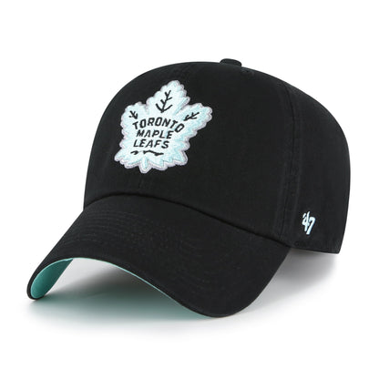 47 NHL Toronto Black Mint Double Under Clean Up Adjustable Hat - Black
