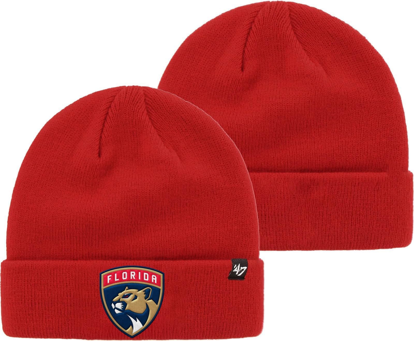 47 NHL Unisex-Adult Primary Logo Cuffed Knit Beanie Hat Cold Weather Hat, One Size