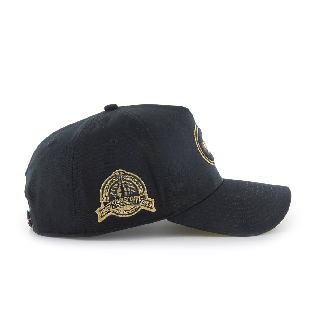 47 NHL Montreal Canadiens Sure Shot MVP Hitch Side Patch Snapback - Black and Gold
