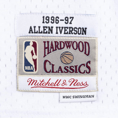 Mitchell & Ness Philadelphia 76ers 3 Allen Iverson White Replica Swingman Jersey 2.0 HWC Basketball Trikot