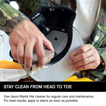 Jason Markk Premium Ready-to-Use Hat Cleaner, 7 fl oz. - Fragrance-Free, Powerful & Gentle - Safe for All Materials, Including Cotton, Wool, Felt, Corduroy, Polyester & More - No Water Needed
