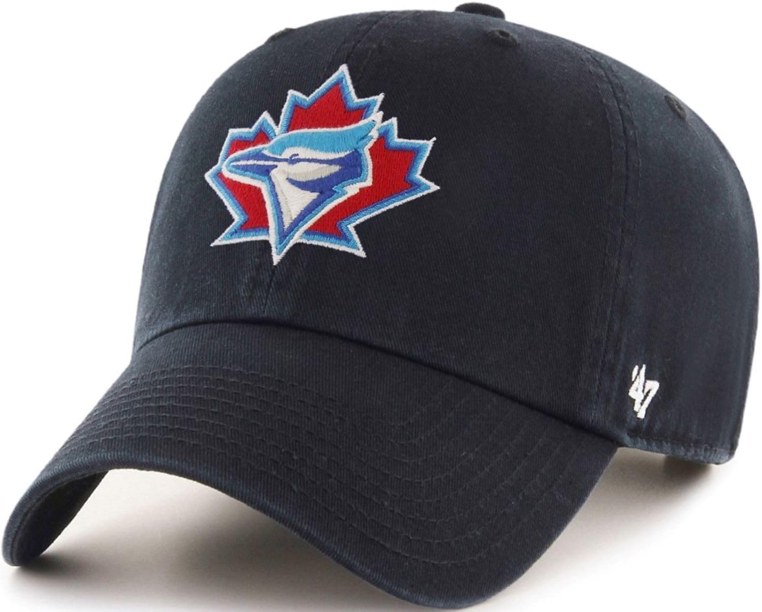 47 Clean Up MLB Toronto Blue Jays 1997 Alternate Retro Logo Adjustable Hat - Navy