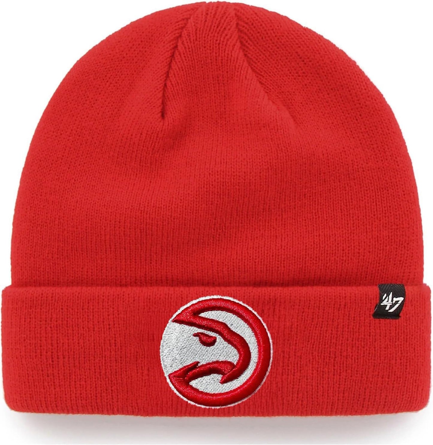 47 NBA Unisex-Adult Primary Logo Cuffed Knit Primary Logo Team Color Beanie Hat Cold Weather Hat, One Size